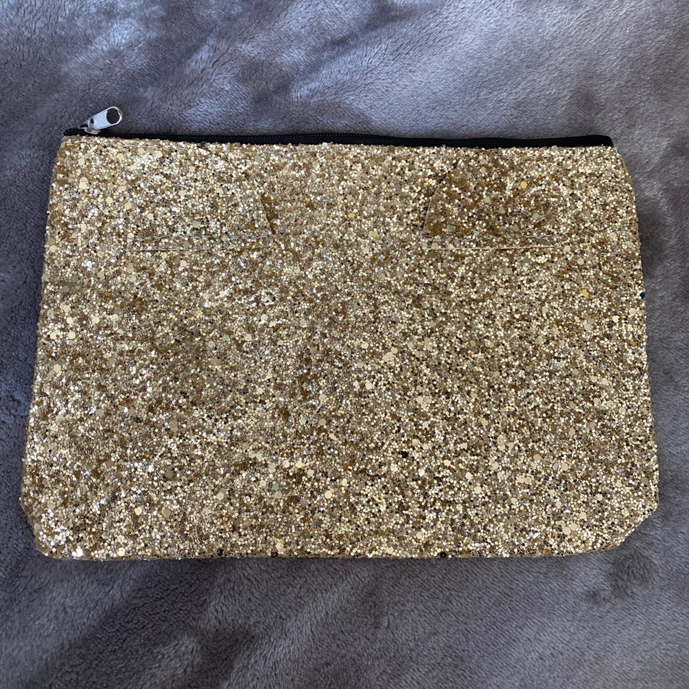 Gold Glitter Cat Ear Pouch